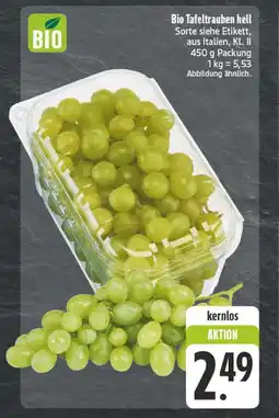 Edeka Bio tafeltrauben hell Angebot