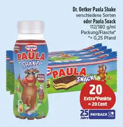 Edeka Dr. oetker paula shake oder paula shak Angebot