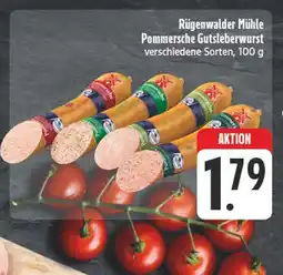 Edeka Rügenwalder mühle pommersche gutsleberwurst Angebot