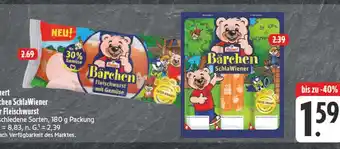 Edeka Bärchen fleischwurst mit gemüse Angebot