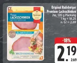 Edeka Radeberger original radeberger premium-lachsschinken Angebot