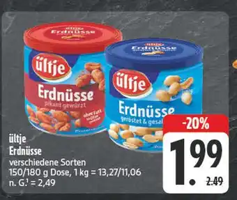 Edeka Ültje erdnüsse pikant gewürzt Angebot