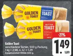 Edeka Golden toast vollkorn toast Angebot