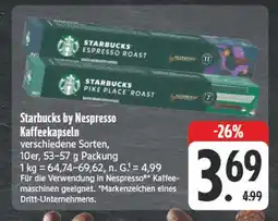 Edeka Starbucks espresso roast kaffeekapseln Angebot