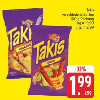Edeka Takis volcano Angebot