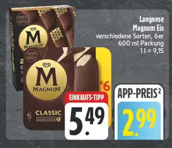 Edeka Langnese magnum eis Angebot