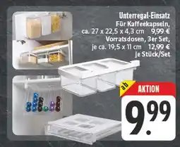 Edeka Unterregal-einsatz für kaffeekapseln Angebot