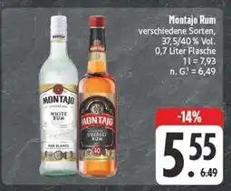 Edeka Montajo white rum Angebot