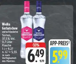 Edeka Wodka gorbatschow wodka gorbatschow raspberry Angebot