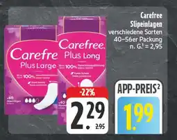 Edeka Carefree carefree plus large Angebot