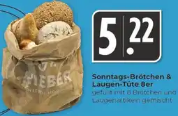 Hieber's Frische Center Sonntags-Brötchen & Laugen-Tüte 8er Angebot