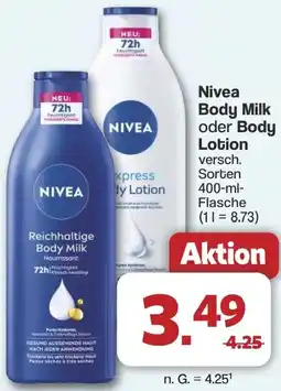 Famila Nord West Nivea Body Milk oder Body Lotion Angebot