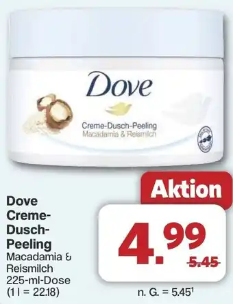 Famila Nord West Dove Creme Dusch Peeling Angebot