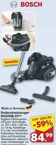 Famila Nord West BOSCH Bodenstaubsauger BGS05BL1H Angebot