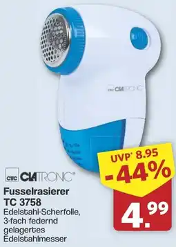 Famila Nord West CLATRONIC Fusselrasierer TC 3758 Angebot