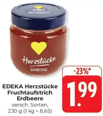 Hieber's Frische Center EDEKA Herzstücke Fruchtaufstrich Erdbeere Angebot