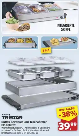 Famila Nord West TRISTAR Buffet-Servierer und Tellerwärmer BP-6285 Angebot