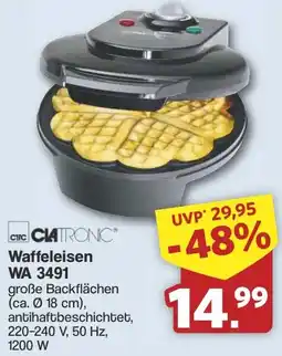 Famila Nord West CLATRONIC Waffeleisen WA 3491 Angebot