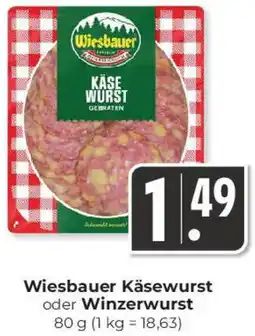 Hieber's Frische Center Wiesbauer Käsewurst oder Winzerwurst Angebot