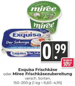 Hieber's Frische Center Exquisa Frischkäse oder Miree Frischkäsezubereitung Angebot