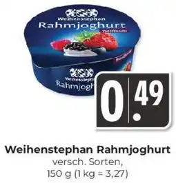 Hieber's Frische Center Weihenstephan Rahmjoghurt Angebot