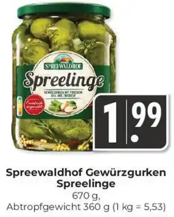 Hieber's Frische Center Spreewaldhof Gewürzgurken Spreelinge Angebot