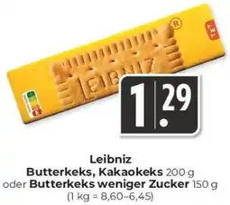 Hieber's Frische Center Leibniz Butterkeks, Kakaokeks oder Butterkeks weniger Zucker Angebot