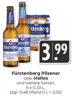 Hieber's Frische Center Fürstenberg Pilsener oder Helles Angebot