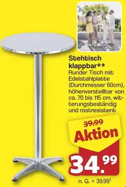 Famila Nord West Stehtisch klappbar Angebot