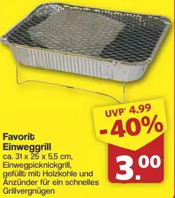 Famila Nord West Favorit Einweggrill Angebot