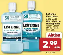 Famila Nord West Listerine Fresh Mint oder Cool Mint Tägliche Mundspülung Angebot