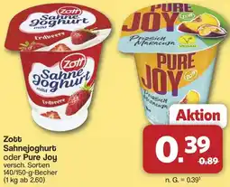 Famila Nord West Zott Sahnejoghurt oder Pure Joy Angebot
