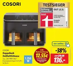 Lidl COSORI Doppelkorb Heißluftfritteuse Angebot