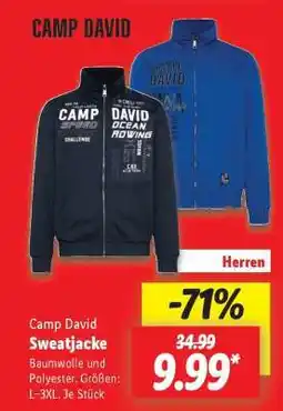 Lidl Camp David Sweatjacke Angebot