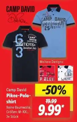 Lidl Camp David Pikee-Poloshirt Angebot