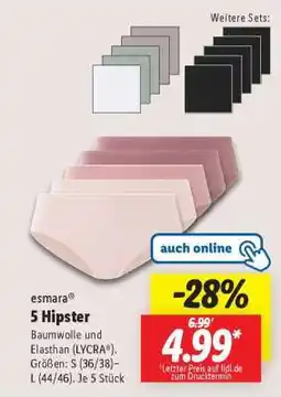 Lidl esmara 5 Hipster Angebot