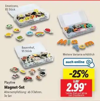 Lidl Playtive Magnet-Set Angebot