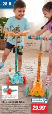 Lidl Tri-Scooter mit LED-Rollen Angebot