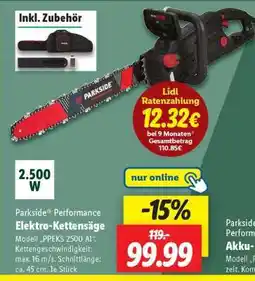 Lidl Parkside Performance Elektro-Kettensäge Angebot