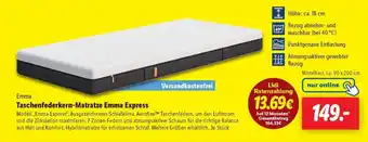 Lidl Taschenfederkern-Matratze Emma Express Angebot