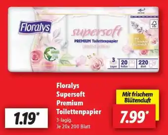 Lidl Florays Supersoft Premium Toilettenpapier Angebot