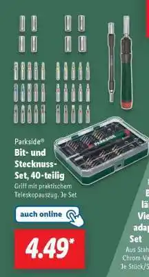 Lidl Parkside Bit- und Stecknuss-Set, 40-teilig Angebot