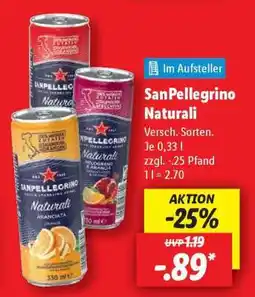 Lidl Sanpellegrino Naturali Angebot