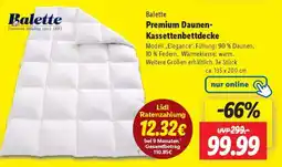 Lidl Balette Premium Daunen-Kassettenbettdecke Angebot