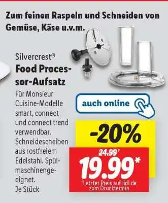 Lidl Silvercrest Food Processor-Aufsatz Angebot