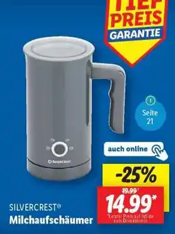 Lidl SILVERCREST Milchaufschäumer Angebot