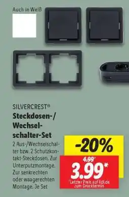 Lidl SILVERCREST Steckdosen-/Wechselschalter-Set Angebot