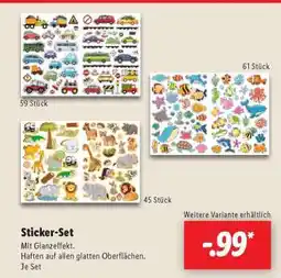Lidl Sticker Set Angebot