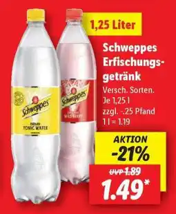 Lidl SCHWEPPES Erfrischungsgetränk Angebot