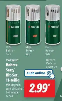 Lidl PARKSIDE Bohrer-Satz/Bit-Set, 11-teilig Angebot